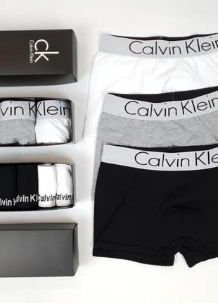 Мужские трусы боксеры 3шт и носки 6 пар calvin klein. набор носков и трусов кельвин кляйн5 фото