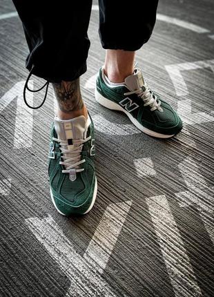 Кросівки чоловічі / жіночі зелені замшеві new balance 1906 r "green"