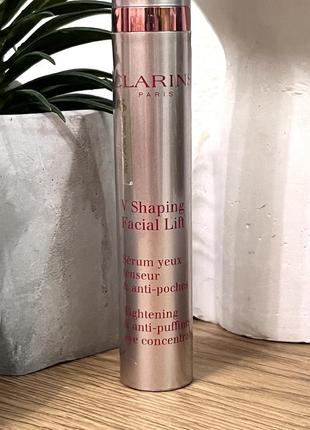 Оригінал clarins v shaping facial lift tightening and anti-puffiness eye concentrate сироватка для шкіри навколо очей оригинал сыровата вокруг глаз2 фото