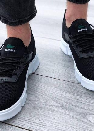 Кроссовки lacoste black/white3 фото