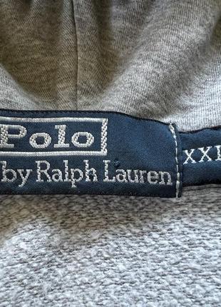 Мужская винтажная хлопковая зип худи кофта polo ralph lauren5 фото