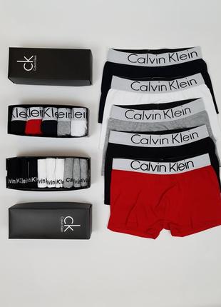 Трусы носки мужские комплект calvin klein. набор нижнего белья боксеры 5шт носки короткие 18 пар3 фото