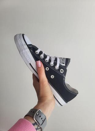 Жіночі чорно-білі кеди converse all star 🆕 кеди конверс олл стар2 фото