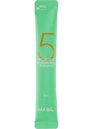 Шампунь для глубокого очищения кожи головы masil 5 probiotics scalp scaling shampoo
