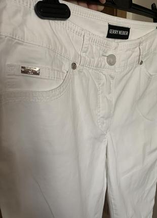 Брюки білі gerry weber 38 40 евро размер брюки джинсы6 фото