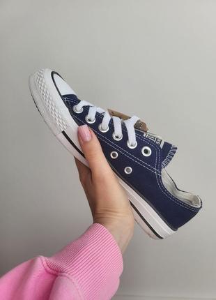 Женские синие кеды converse all star 🆕 кеды конверс олл стар3 фото