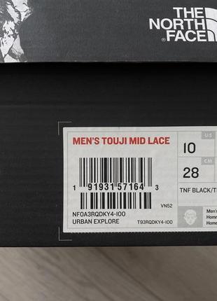 Кроссовки north face touji mid lace новые5 фото