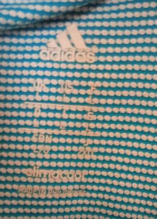 Мужская черная голубая спортивная футболка майка adidas climalite оригинал адидас3 фото