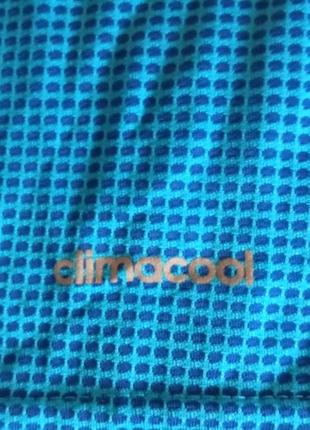 Мужская черная голубая спортивная футболка майка adidas climalite оригинал адидас6 фото