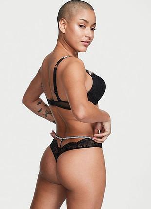 Новинка! акція від 2х шт мережеві трусики стринги тонги стрази very sexy xs m xl xxl оригінал victoria's secret виктория сикрет вікторія сікрет