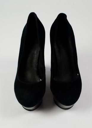 Черные туфли на платформе.1 фото
