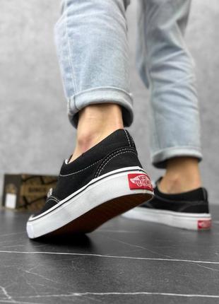 Женские кеды vans black white вансы черные4 фото