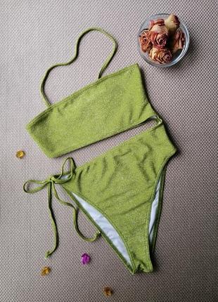 Зеленый купальник с люрексом asyou5 фото