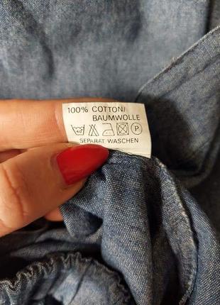 Новая пышная джинсовая юбка миди с карманами, пуговицы в ряд ,размер 3-4 хл9 фото