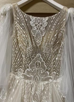 Свадебное платье дизайнерское от оксана муха. модель eos.6 фото