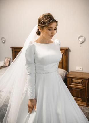 Весільне плаття (ідеальний стан)5 фото