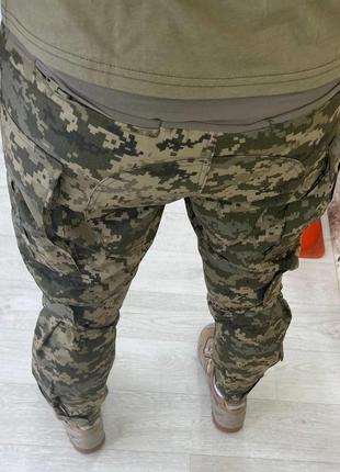 Летняя тактическая военная форма пиксель рип стоп зсу лето с наколенниками комплект одежда всу боевой костюм7 фото