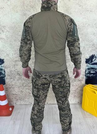 Літня тактична військова форма піксель рип стоп зсу літо з наколінниками, одяг вск, бойовий костюм6 фото