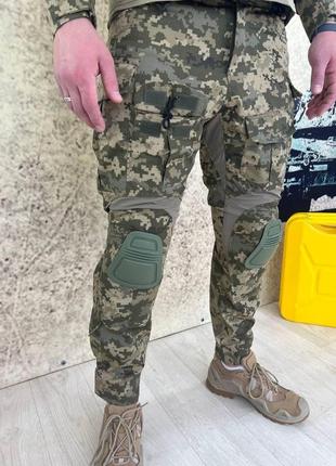 Літня тактична військова форма піксель рип стоп зсу літо з наколінниками, одяг вск,...