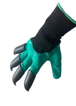 Рукавички садові з кігтями garden genie gloves5 фото