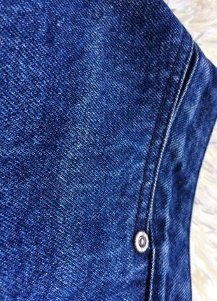 Крутая джинсовая юбка с высокой талией4 фото