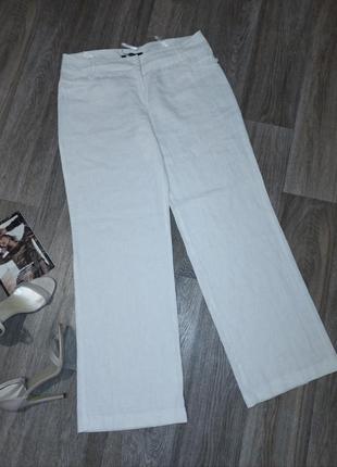 Белые женские котоновые летние брюки, женские белые брюки, женская обувь, женская одежда2 фото