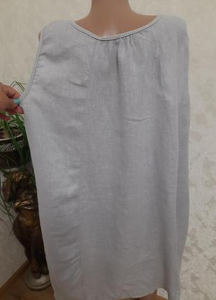 Льняна сукня плаття сарафан бохо італія4 фото