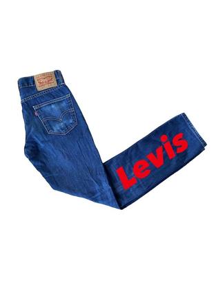 Темно сині джинси levi’s 511 w 30 l 321 фото