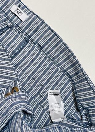 Льняные шорты с поясом бренда f&amp;f 🍓🍒🍎 размер 18 / наш 52 💥5 фото