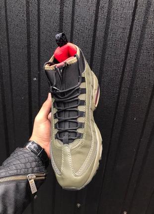 ❄️зимние❄️🔥nike air max 95 sneakerboot olive🔥мужские кроссовки найк.2 фото