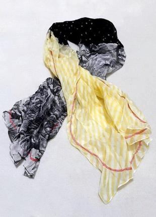 Яркий воздушный шарф-снуд, палантин - tcm tchibo германия большой размер 192х803 фото