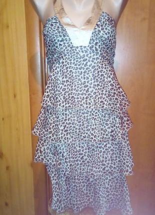 Сукня сарафан пляжне принт леопард3 фото