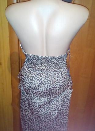 Сукня сарафан пляжне принт леопард4 фото