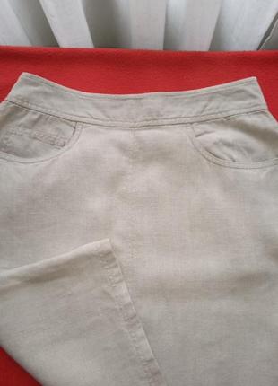 Юбка 100% льна цвет также леновый