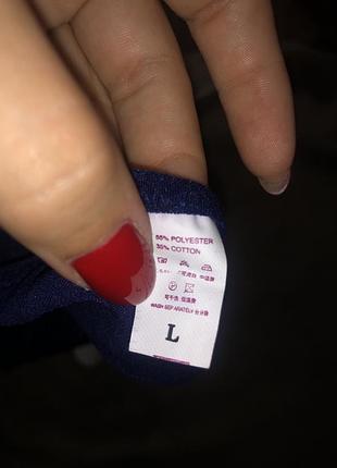 Темно синие трусики стринги3 фото