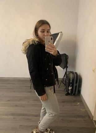 Теплая демисезонная куртка   h&m