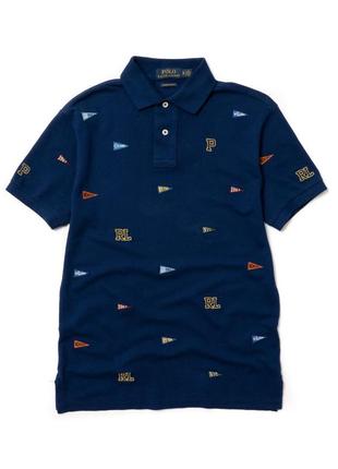 Polo ralph lauren custom slim fit t-shirt мужское поло