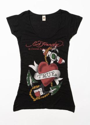 Ed hardy vintage t-shirt женская футболка