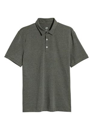 Чоловіча футболка хакі polo h&m l