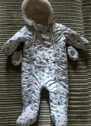 Детский зимний комбенизон "f&f" 9/12 мес.