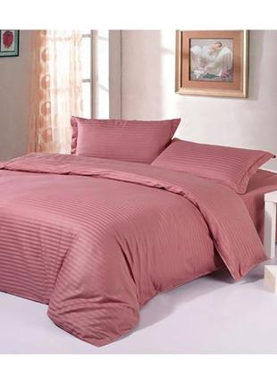 Постільна білизна mauve elite сатин страйп
