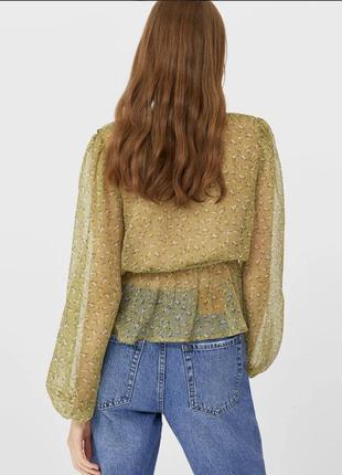 Блуза топ прозора stradivarius 3