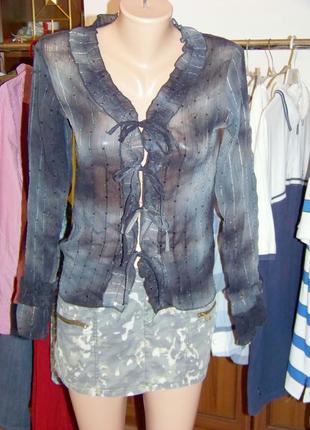 Серая вечерняя блузка на завязках в пайетки xanaka марокко м4 фото