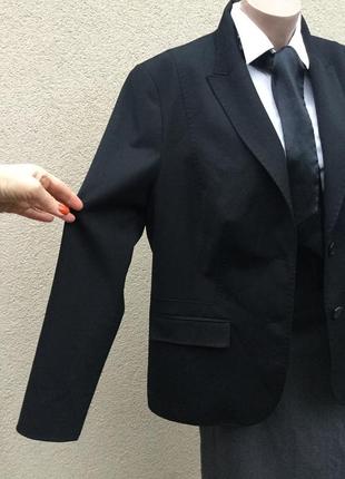 Чёрный,классический жакет,пиджак,блейзер офисный,большой размер8 фото