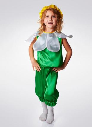 Карнавальний костюм для дівчинки квіточка ромашка