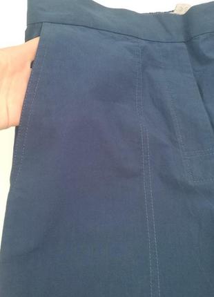 Стильные брюки cos укороченные летние relax fit синие7 фото
