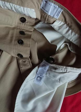 Фирменные английские коттоновые стрейчевые брюки чинос asos,оригинал,размер 34-36.7 фото