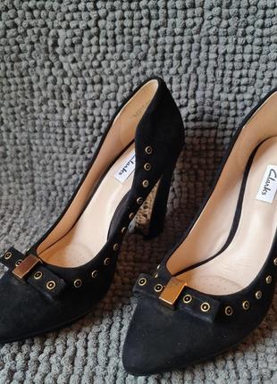 Жіночі туфлі clarks оригінал замша ow2936 38.39p.6 фото
