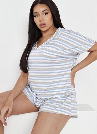 Брендова м’яка жіноча піжама missguided plus size великих розмірів