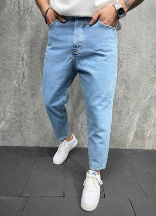 Люксовые джинсы мом в светлом цвете1 фото